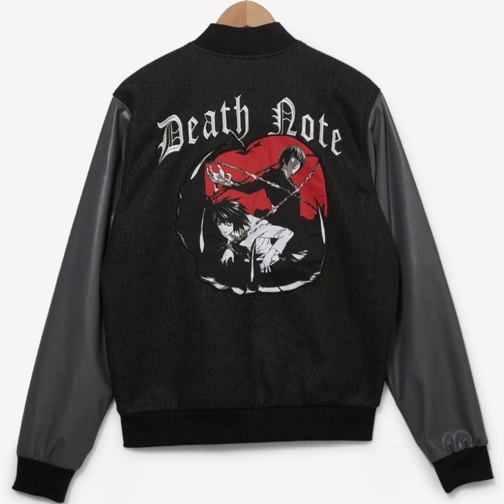 Death Note Embroidered Unisex Varsity Jacket Size 2X - Picture 2 of 5